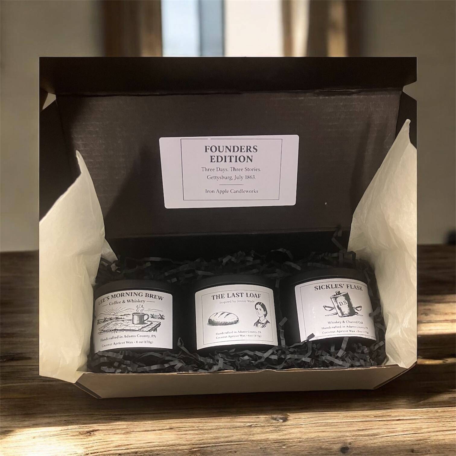 Founders Edition Gift Set with three candles